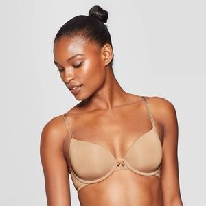 Women's Lightly Lined Demi T-Shirt Bra - Auden™ Caramel 36C: Underwire,